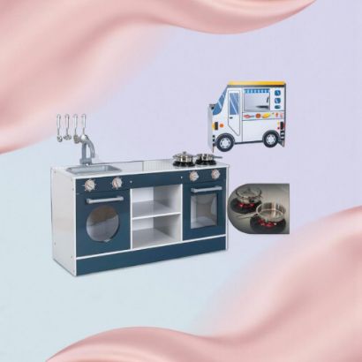 صورة مطبخ الأطفال المتنقل – مع إضاءة وصوت